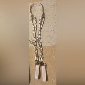 White Versatile Chain Strap - wear it three ways